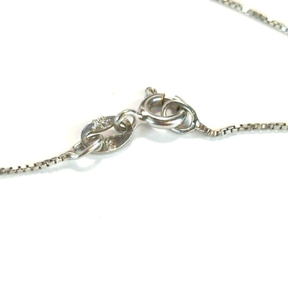 Vintage 925 Sterling Silver Floral Etched Puffy Heart Locket Pendant Necklace - Picture 6 of 6